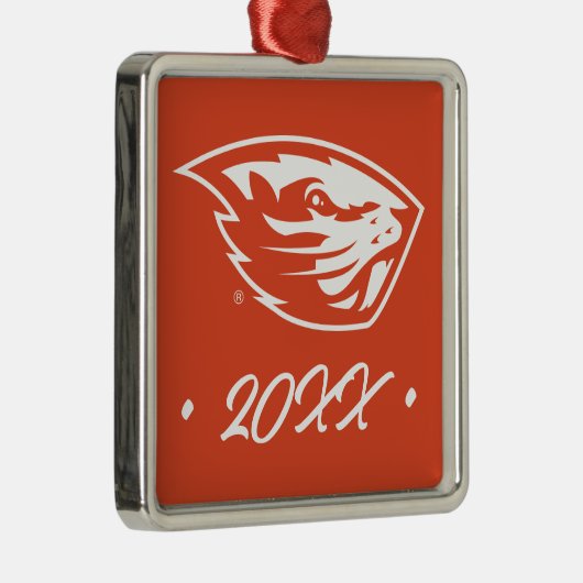 Oregon State Beavers | Beverkop Metalen Ornament (Rechts)