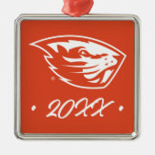 Oregon State Beavers | Beverkop Metalen Ornament (Voorkant)