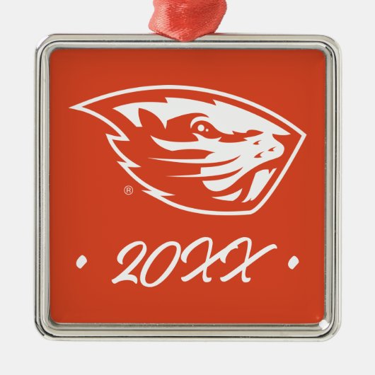 Oregon State Beavers | Beverkop Metalen Ornament (Voorkant)