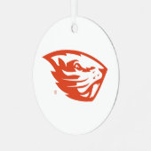 Oregon State Beavers | Beverkop Metalen Ornament (Voorkant links)