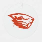 Oregon State Beavers | Beverkop Metalen Ornament (Voorkant)