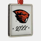 Oregon State Beavers | Beverkop Metalen Ornament (Rechts)