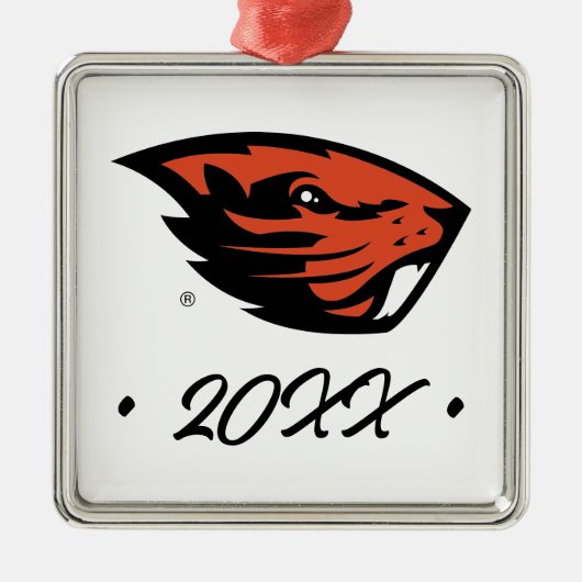 Oregon State Beavers | Beverkop Metalen Ornament (Voorkant)
