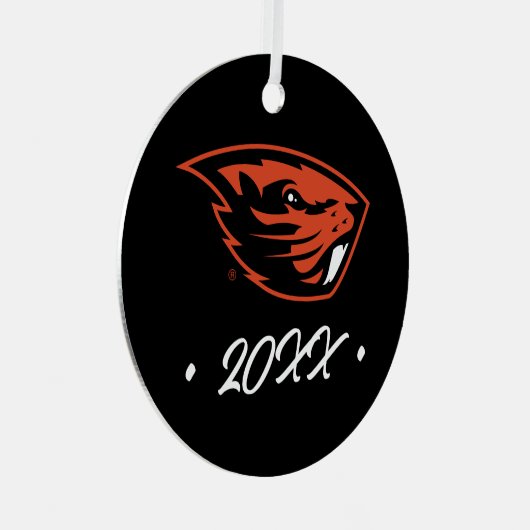 Oregon State Beavers | Beverkop Metalen Ornament (Voorkant Rechts)