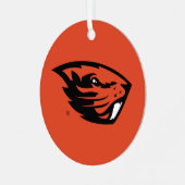 Oregon State Beavers | Beverkop Metalen Ornament (Voorkant links)