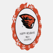 Oregon State Beavers | Beverkop Ornament Kaart (Rechts)