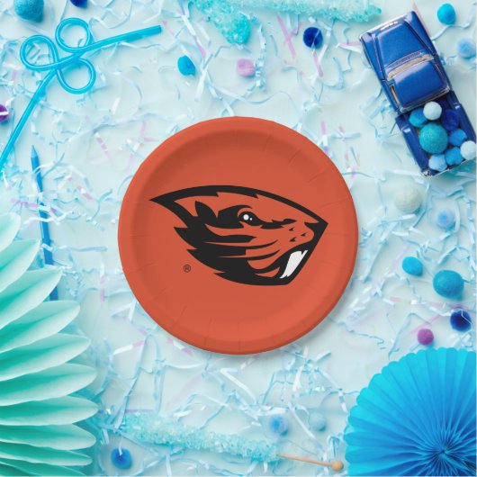 Oregon State Beavers | Beverkop Papieren Bordje (Feest)
