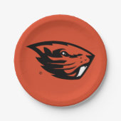 Oregon State Beavers | Beverkop Papieren Bordje (Voorkant)