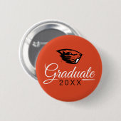 Oregon State Beavers | Beverkop Ronde Button 5,7 Cm (Voorkant /achterkant)