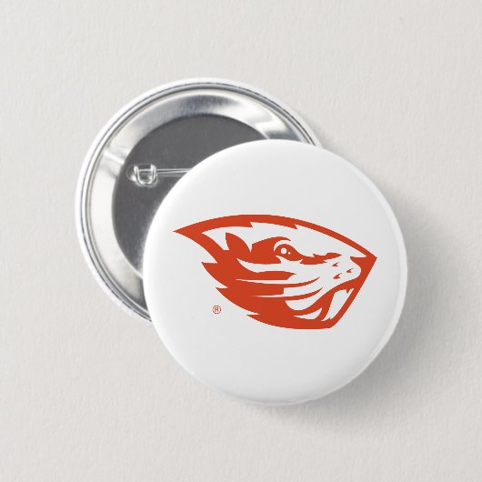 Oregon State Beavers | Beverkop Ronde Button 5,7 Cm (Voorkant /achterkant)