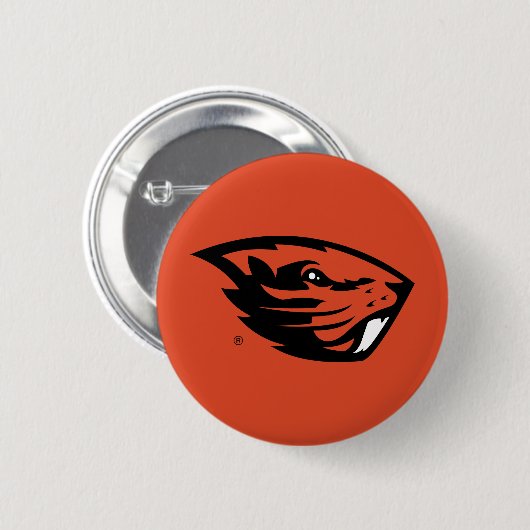 Oregon State Beavers | Beverkop Ronde Button 5,7 Cm (Voorkant /achterkant)
