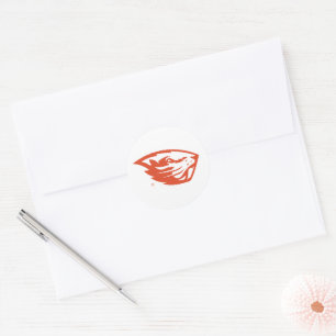 Oregon State Beavers   Beverkop Ronde Sticker