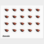 Oregon State Beavers | Beverkop Ronde Sticker (Vel)