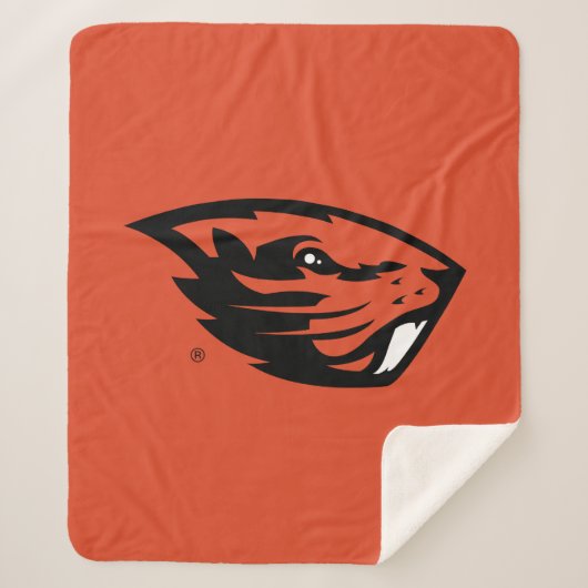 Oregon State Beavers | Beverkop Sherpa Deken (Voorkant)