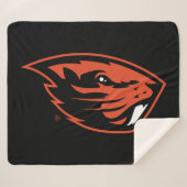 Oregon State Beavers | Beverkop Sherpa Deken (Voorkant (horizontaal))
