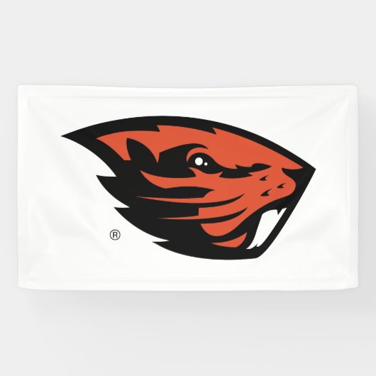 Oregon State Beavers | Beverkop Spandoek (Horizontaal)