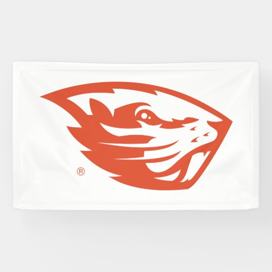Oregon State Beavers | Beverkop Spandoek (Horizontaal)