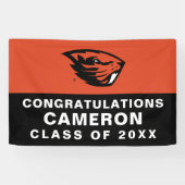 Oregon State Beavers | Beverkop Spandoek (Horizontaal)