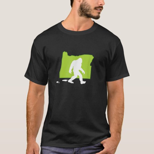Oregon State Bigfoot Hunter T-shirt (Voorkant)