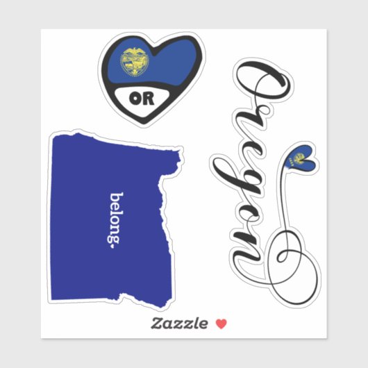 Oregon State, Datablad of Die Cut Sticker (Vel)