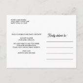 OREGON State Destination Weduwing ANY COLOR Aankondigingskaart (Achterkant)