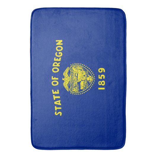 Oregon State Flag Design Badmat (Voorkant Verticaal)