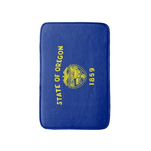 Oregon State Flag Design Badmat (Voorkant Verticaal)