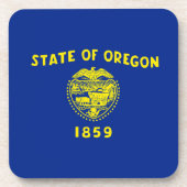 Oregon State Flag Design Decor Drankjes Onderzetter (Voorkant)