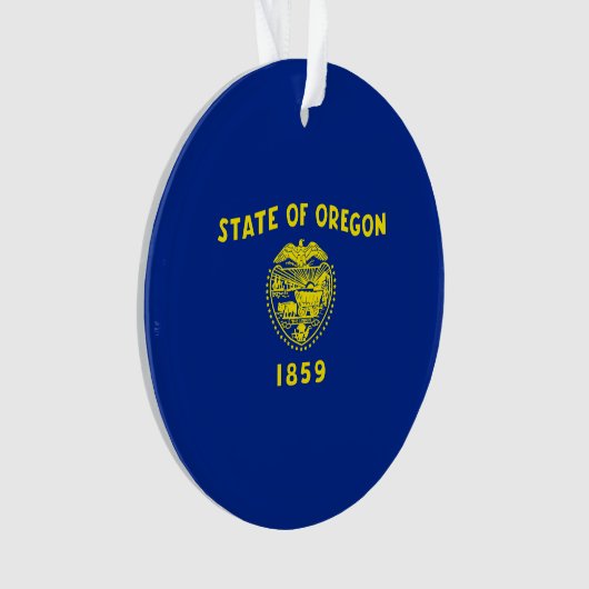 Oregon State Flag Design Decor Ornament (voorkant)