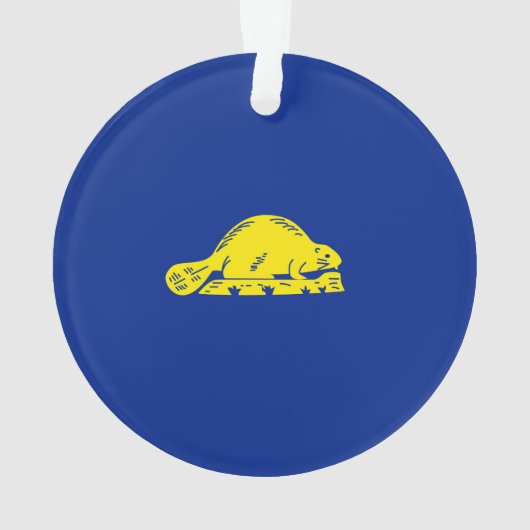 Oregon State Flag Design Decor Ornament (achterkant)