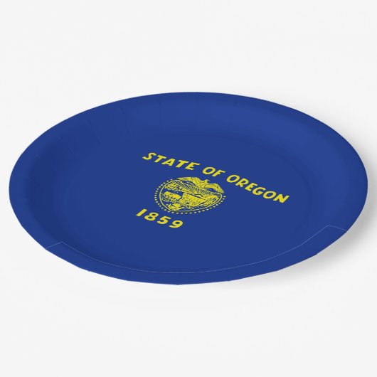 Oregon State Flag Design Decor Papieren Bordje (Gekanteld)