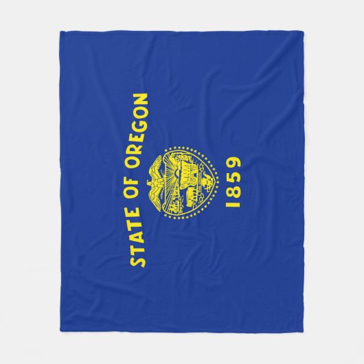 Oregon State Flag Design Fleece Deken (Voorkant)