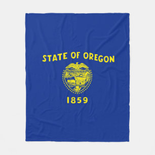 Oregon State Flag Design Fleece Deken