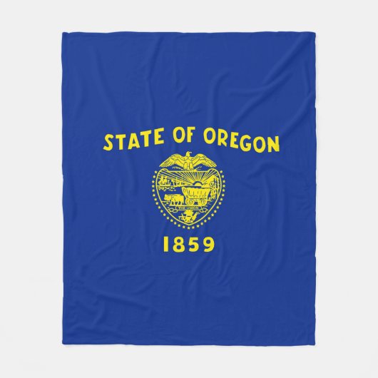 Oregon State Flag Design Fleece Deken (Voorkant)