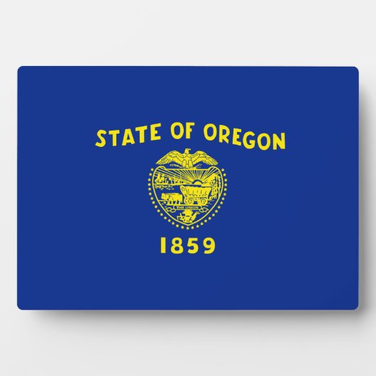 Oregon State Flag Design Fotoplaat (voorkant)