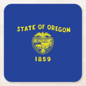 Oregon State Flag Design Kartonnen Onderzetters (Voorkant)