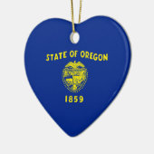 Oregon State Flag Design Keramisch Ornament (Links)