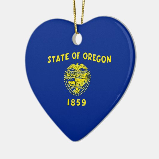 Oregon State Flag Design Keramisch Ornament (Links)