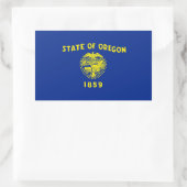 Oregon State Flag Design Rechthoekige Sticker (Tas)