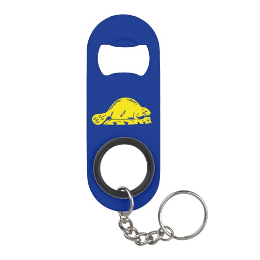Oregon State Flag Design Sleutelhanger Flessenopener (Achterkant)