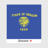 Oregon State Flag Design Sticker (Vel)