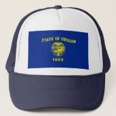 Oregon State Flag Design Trucker Pet (Voorkant)