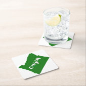 Oregon State Green Kartonnen Onderzetters (Insitu)