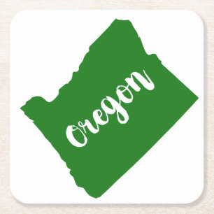 Oregon State Green Kartonnen Onderzetters