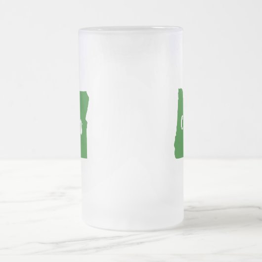 Oregon State Green Matglas Bierpul (Center)