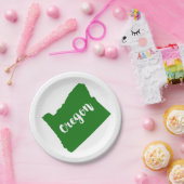 Oregon State Green Papieren Bordje (Feest)