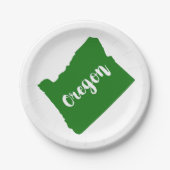 Oregon State Green Papieren Bordje (Voorkant)