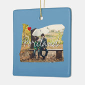Oregon State Photo insert and town name Keramisch Ornament (Links)