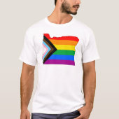 Oregon State Pride LGBTQ Progress Pride T-shirt (Voorkant)