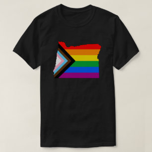 Oregon State Pride LGBTQ Progress Pride T-shirt